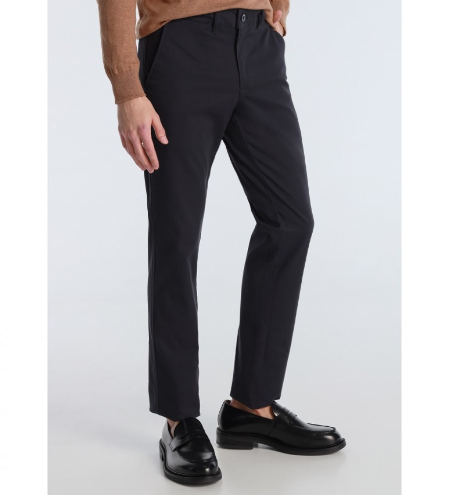 Bendorff Navy Confort Fit Chino Trousers