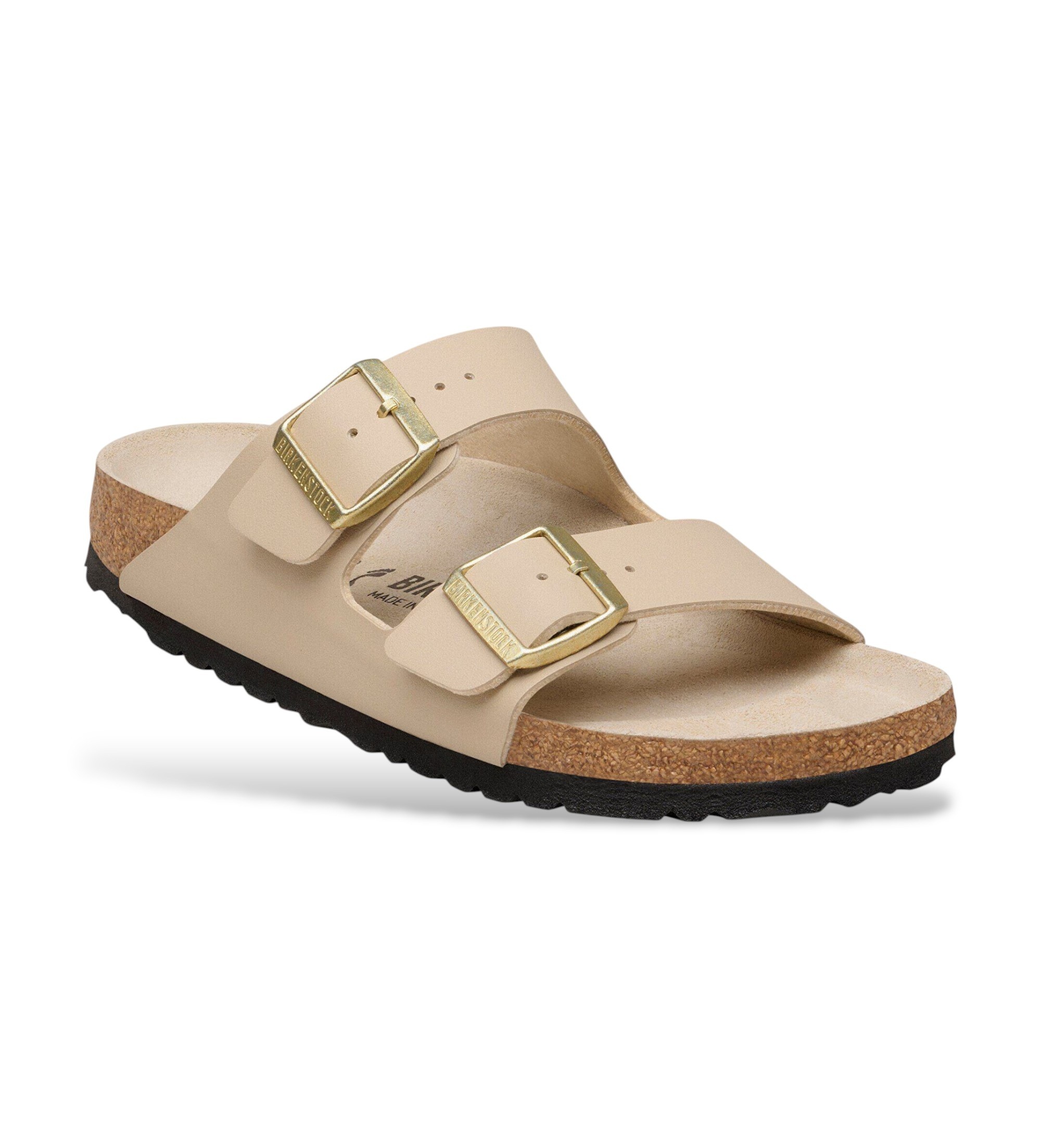 Birkenstock Sandalen Arizona Birko-Flor (Smalle Pasvorm) zand