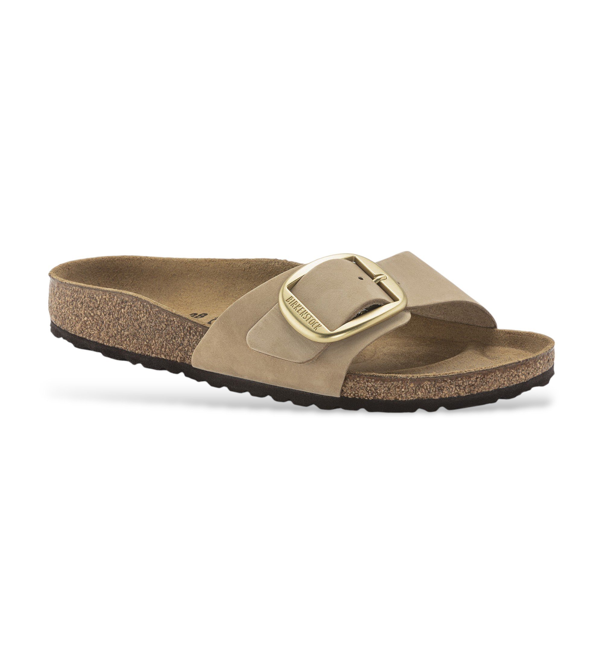 Birkenstock Sandalias de Piel Madrid (Ajuste Estrecho) marrón