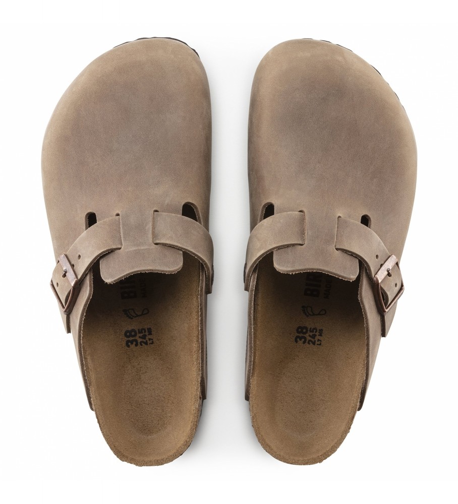 Birkenstock Boston Leo brune tr�sko 