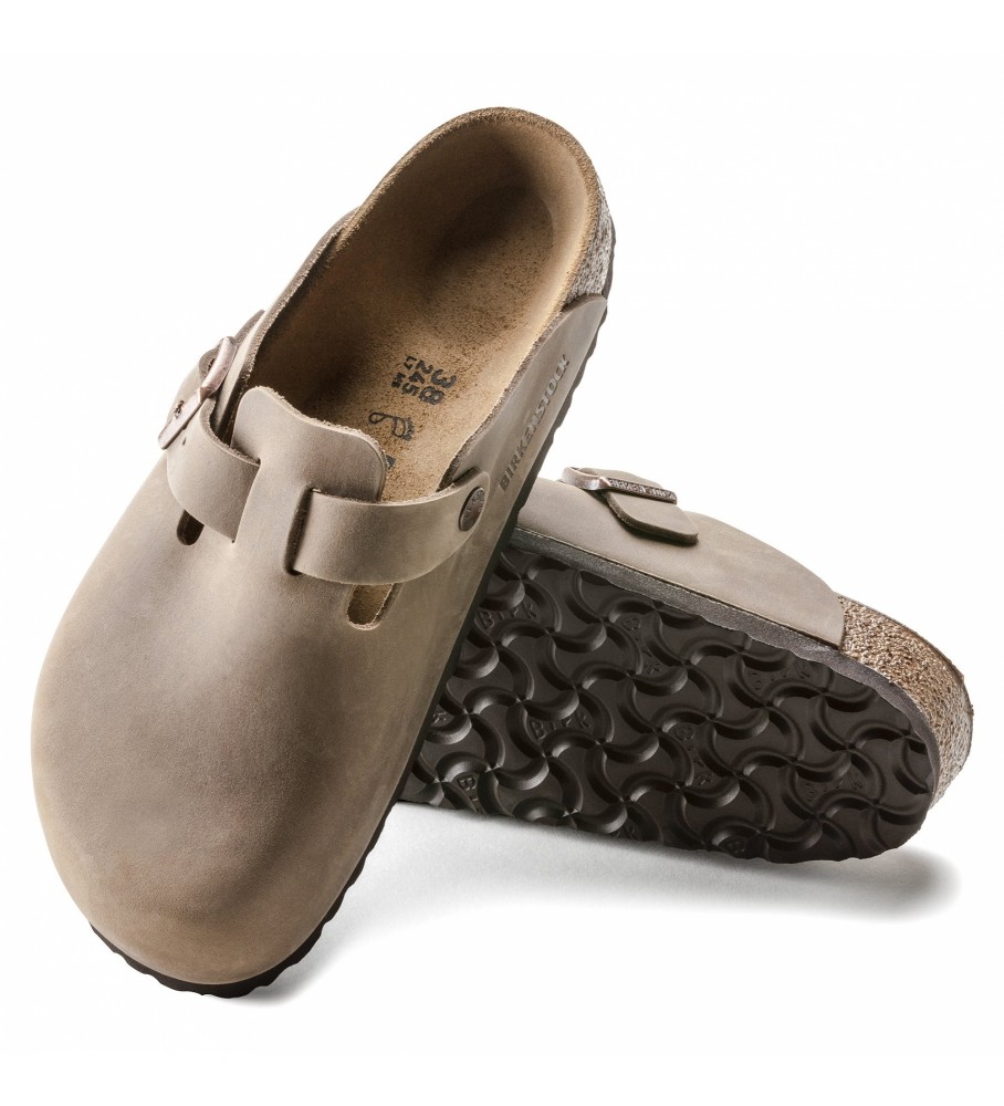 Birkenstock Boston Leo brune tr�sko 