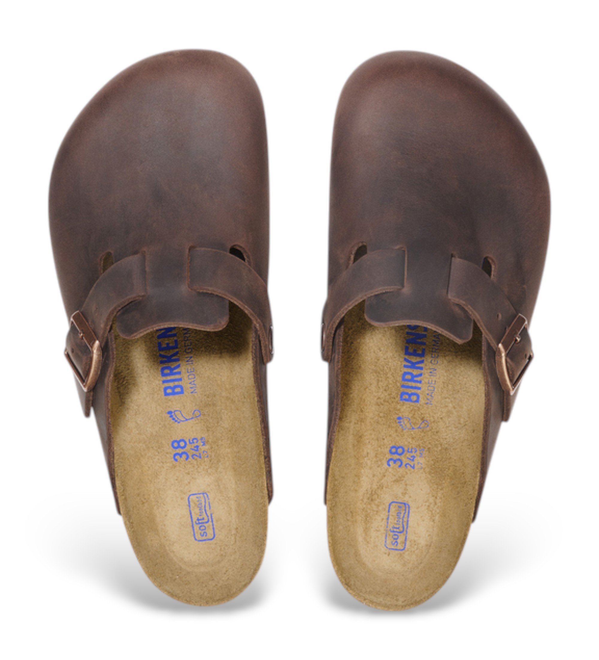 Birkenstock Sabots en cuir Boston Soft brown