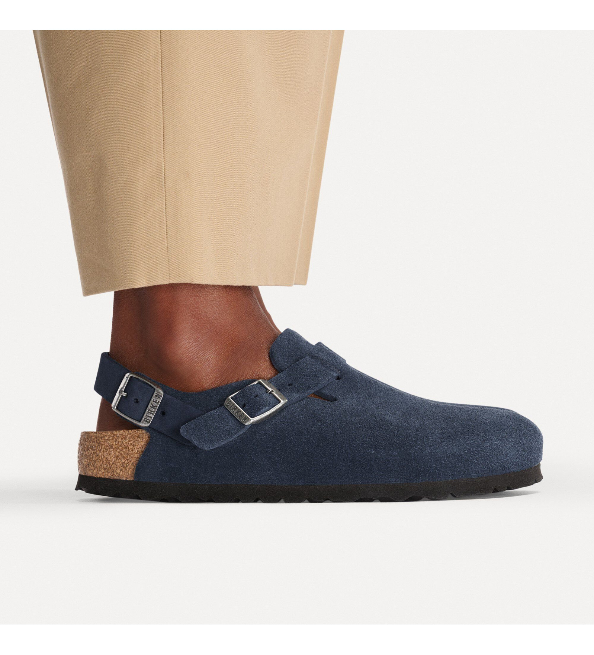 Birkenstock Sabots Tokio en cuir marine