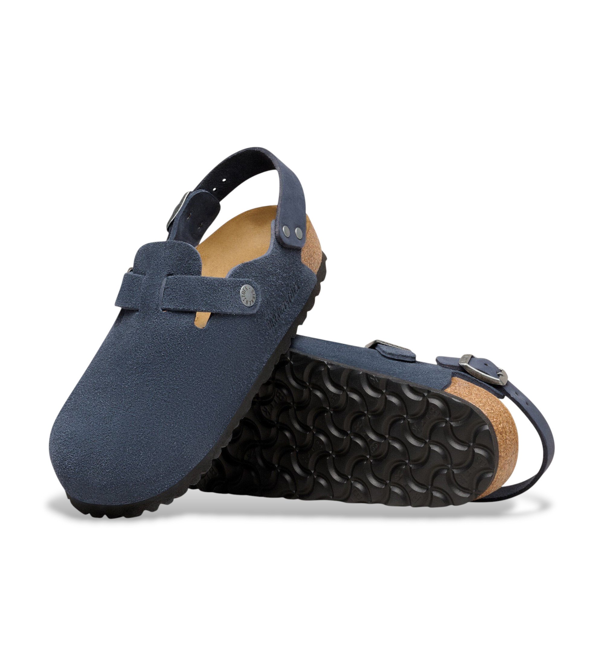 Birkenstock Sabots Tokio en cuir marine