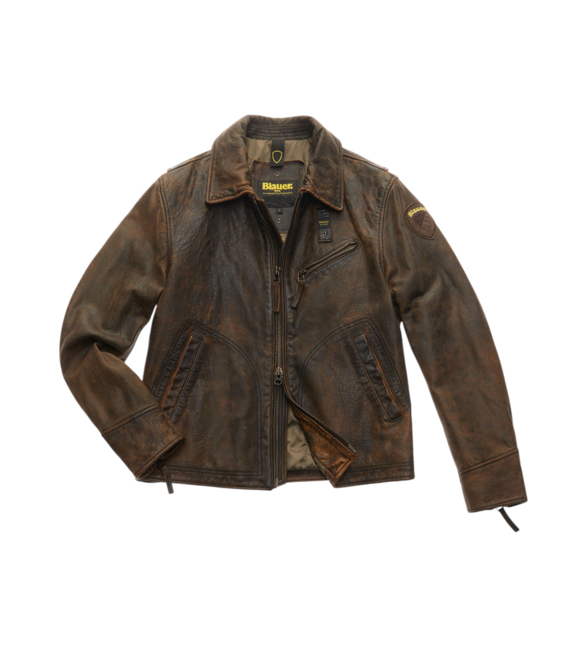 Blauer Giacca in pelle marrone Selwyn Blauer Giacca in pelle marrone Selwyn