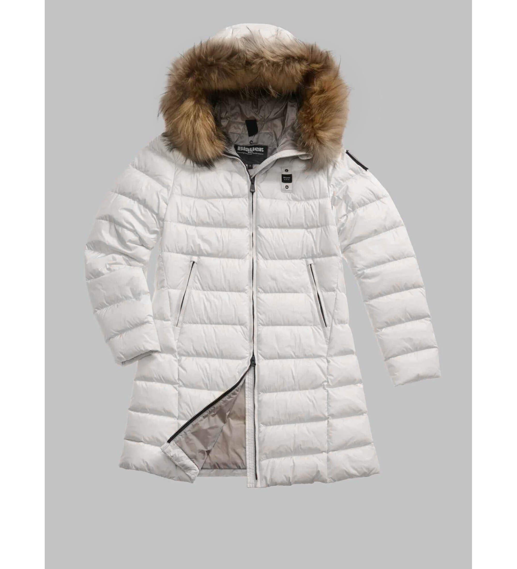BLAUER PIUMINO LUNGO CON PELLICCIA KRISTIN – Fashion Italy BLAUER PIUMINO LUNGO CON PELLICCIA KRISTIN – Fashion Italy