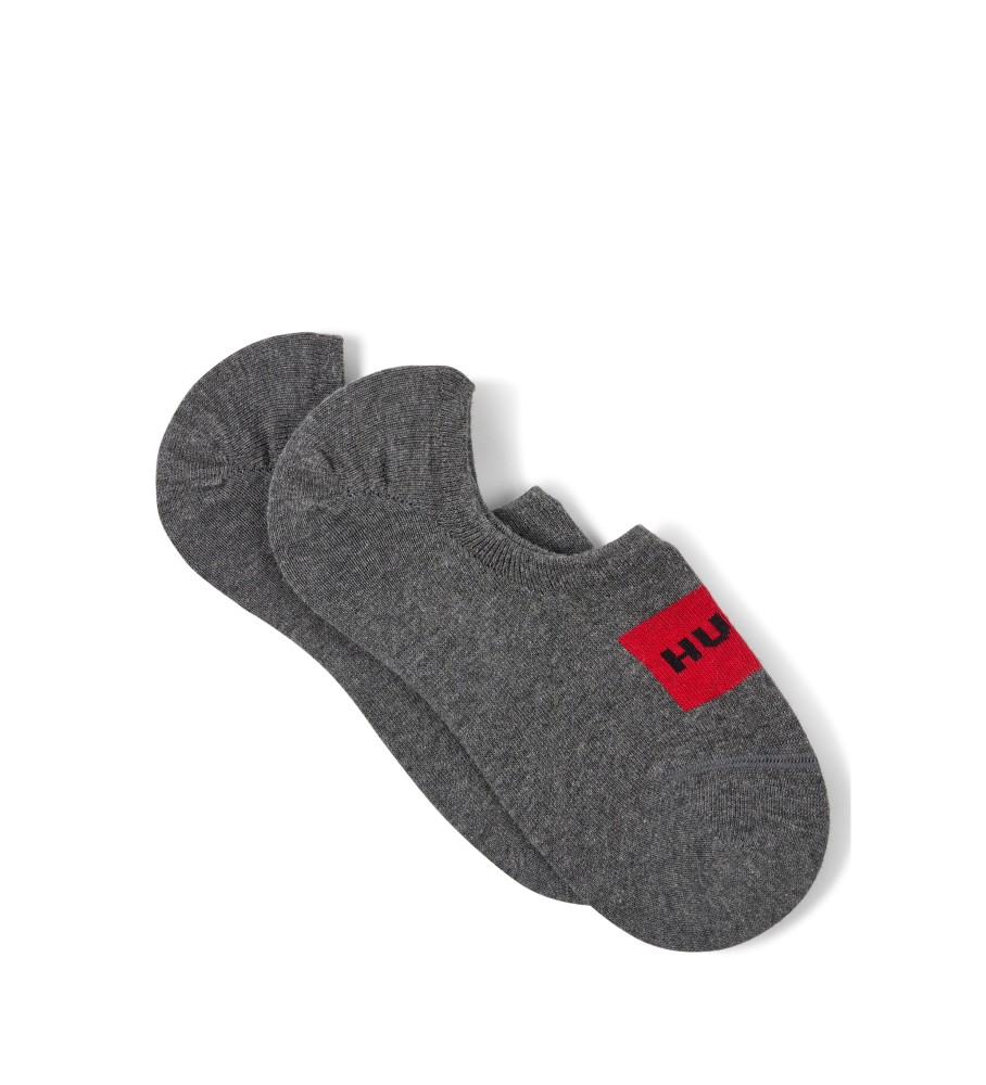 HUGO Chaussettes Pickies gris