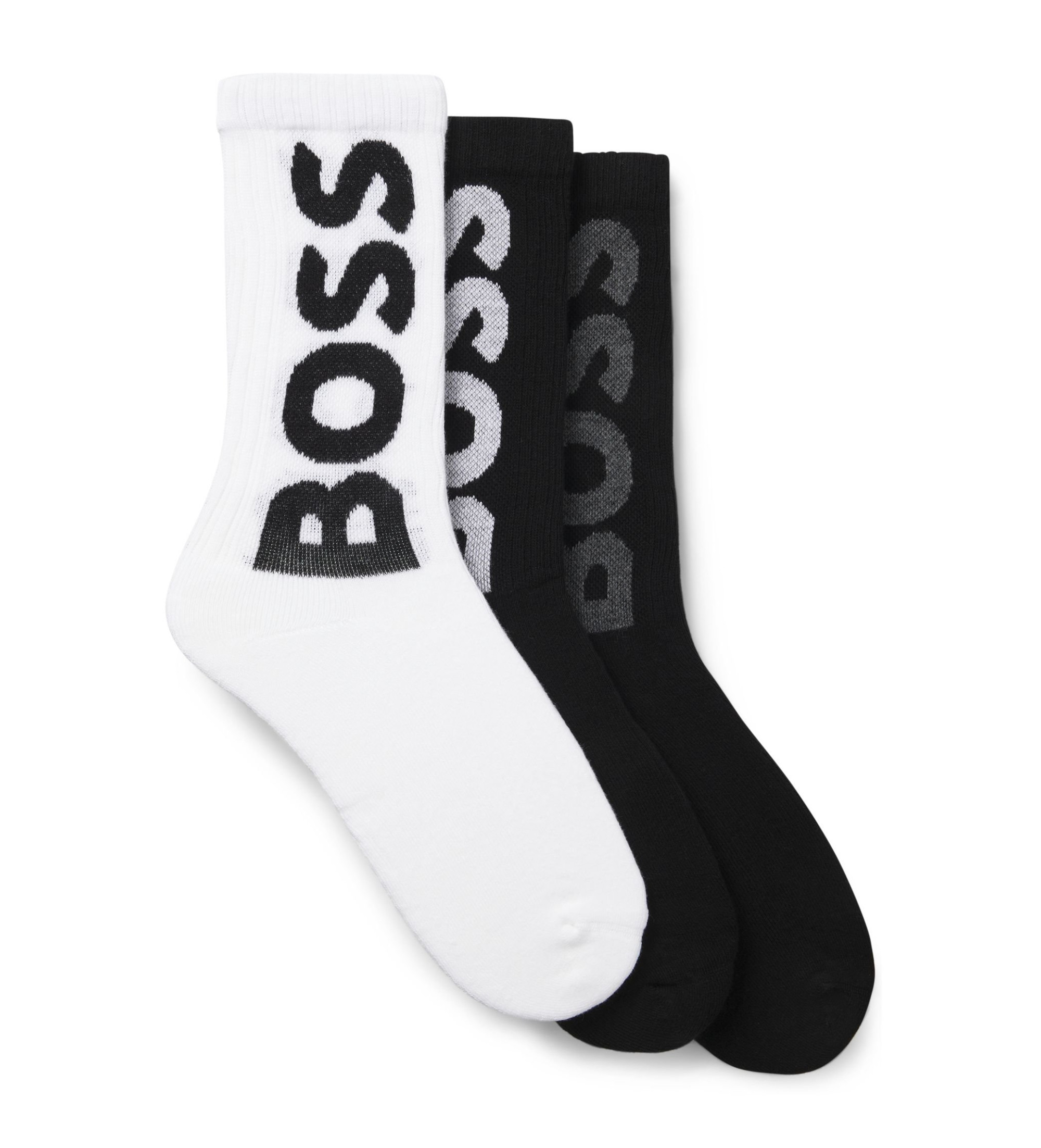 BOSS Set 3 Paar Logo-Socken schwarz BOSS Set 3 Paar Logo-Socken schwarz