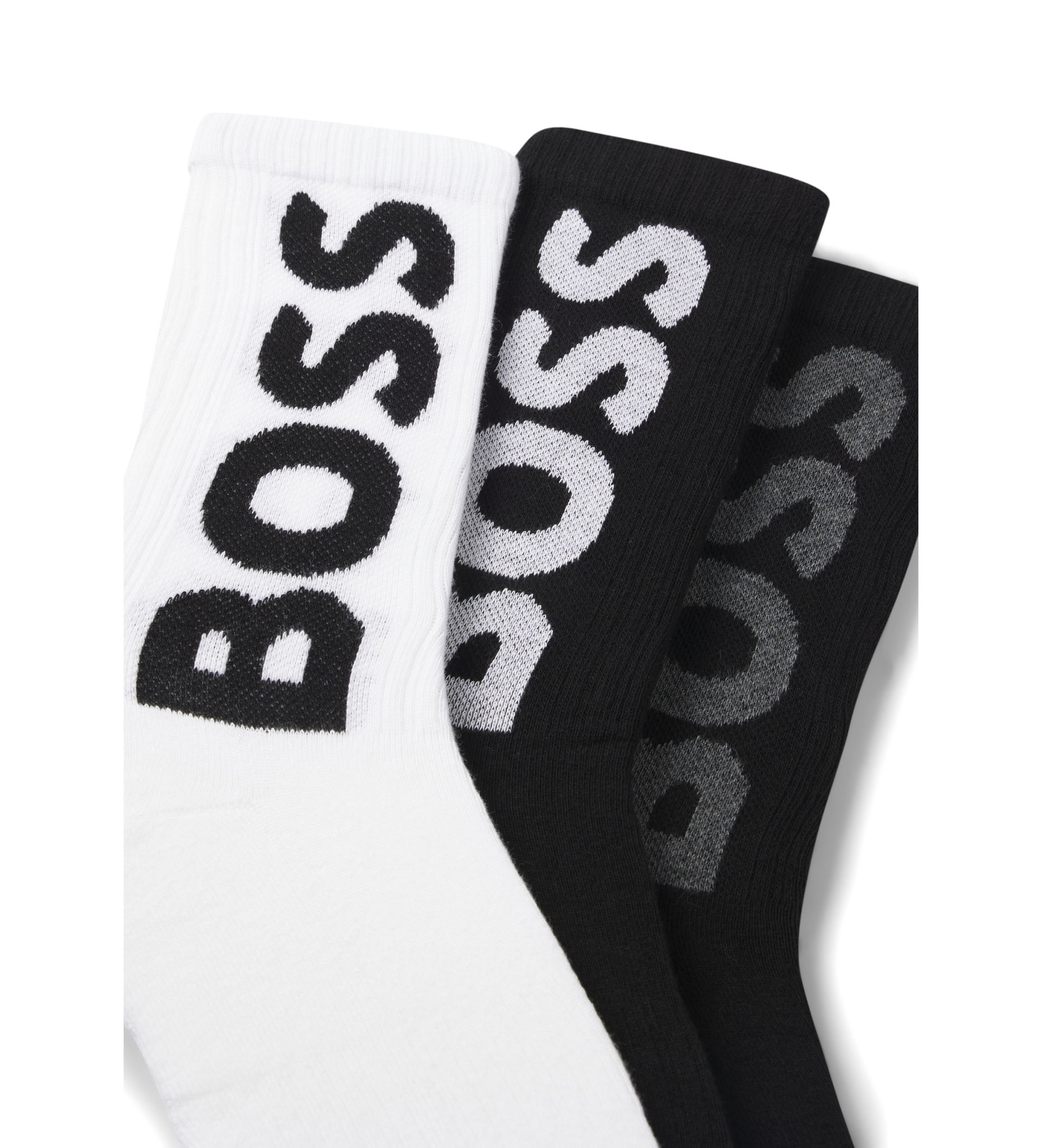 BOSS Set 3 Paar Logo-Socken schwarz BOSS Set 3 Paar Logo-Socken schwarz