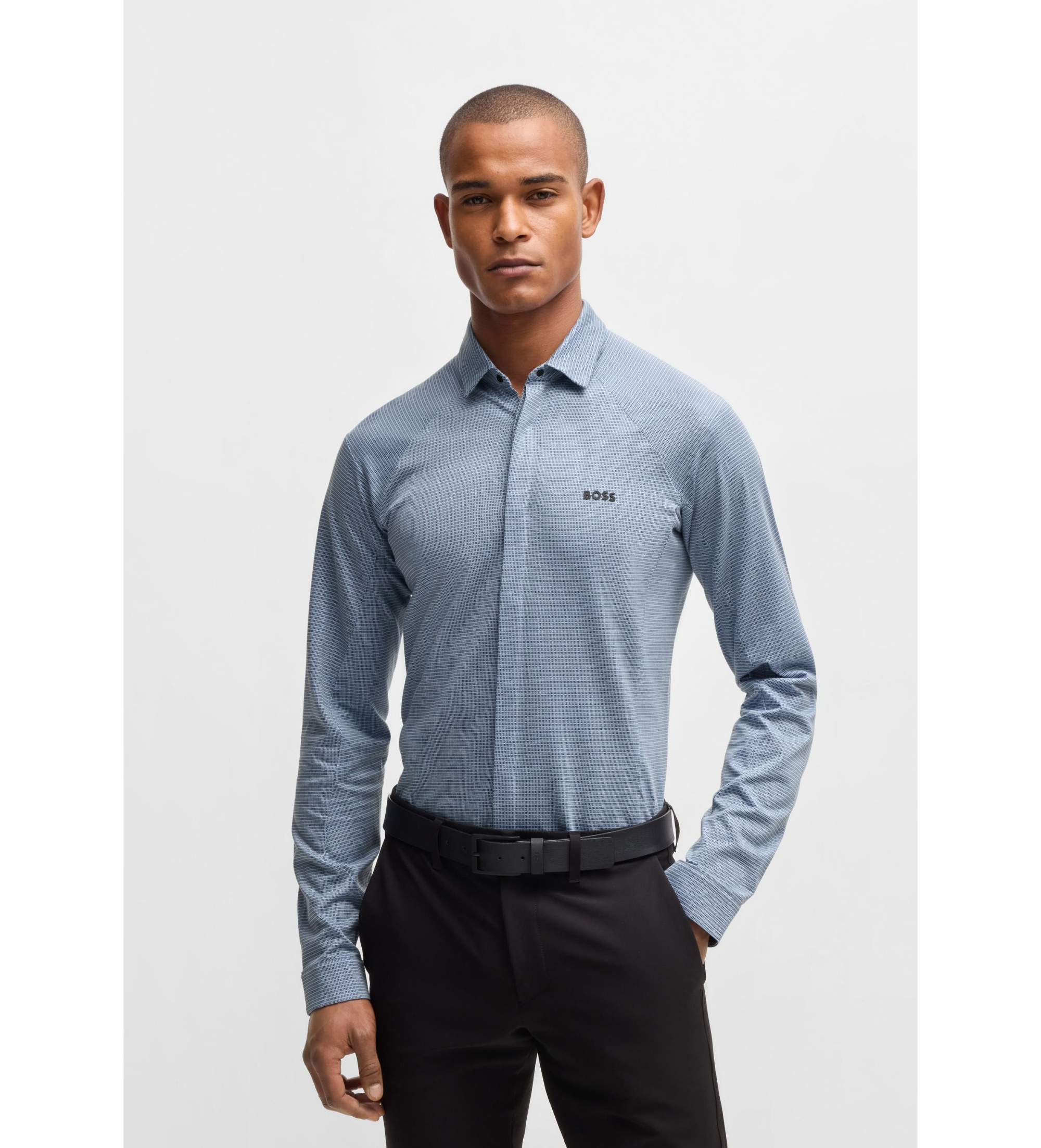 BOSS Polo-Ausflug blau BOSS Polo-Ausflug blau