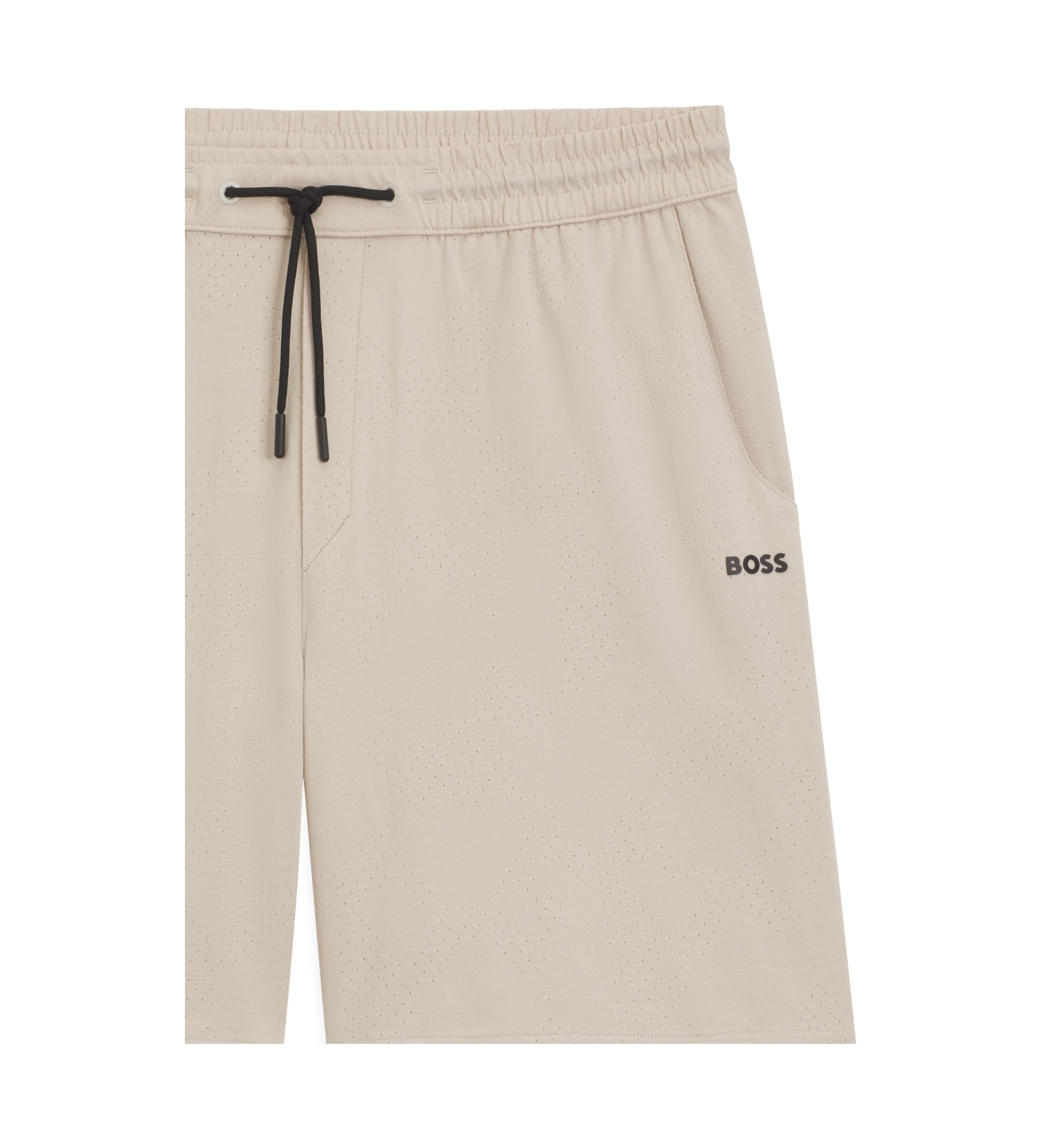 BOSS Kratke hlače Mesh Heritage beige