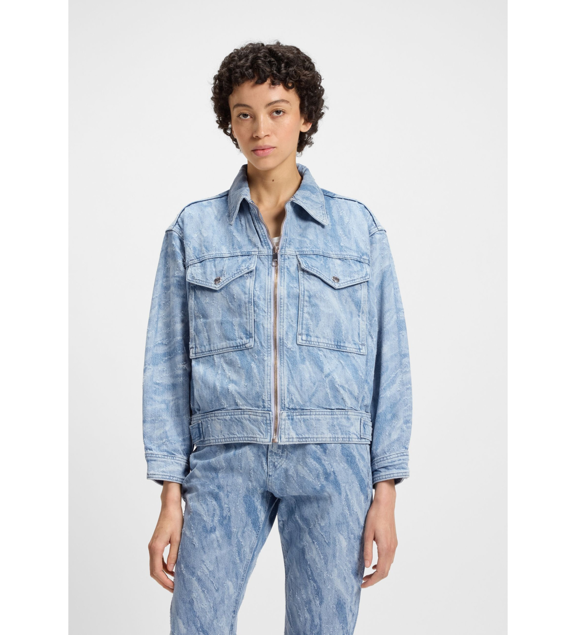 BOSS Blouson bombardier bleu BOSS Blouson bombardier bleu