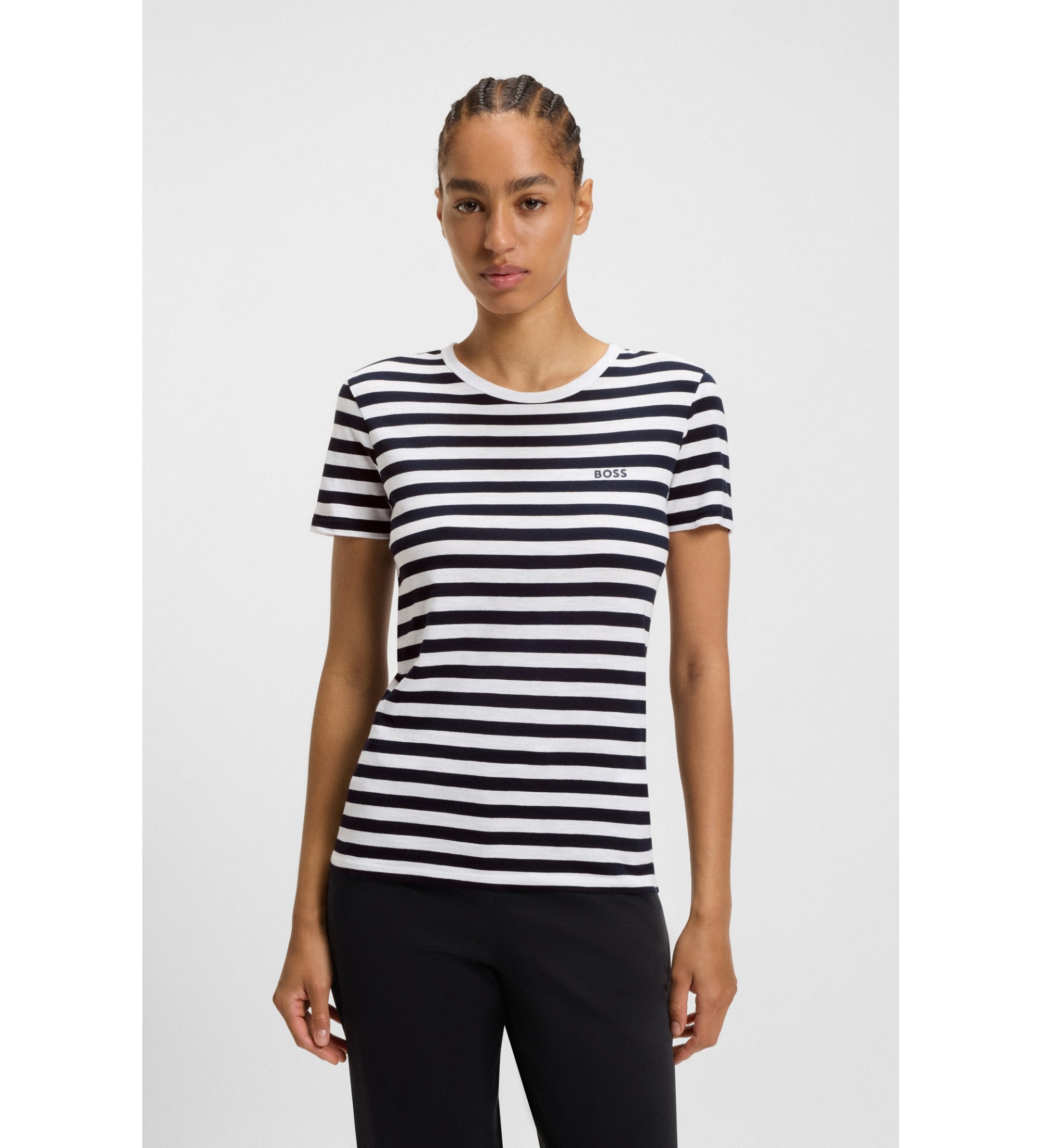 BOSS Majica Esla navy BOSS Majica Esla navy
