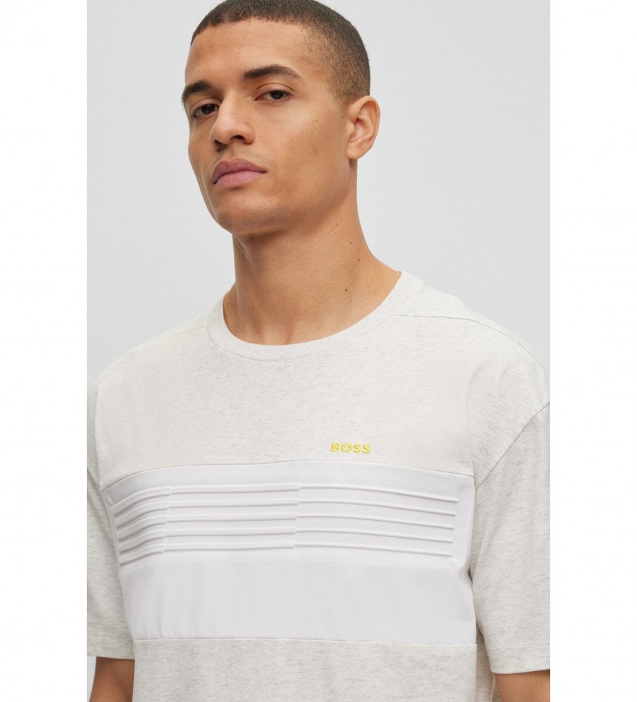 BOSS T-shirt grigia dalla vestibilit rilassata BOSS T-shirt grigia dalla vestibilit rilassata