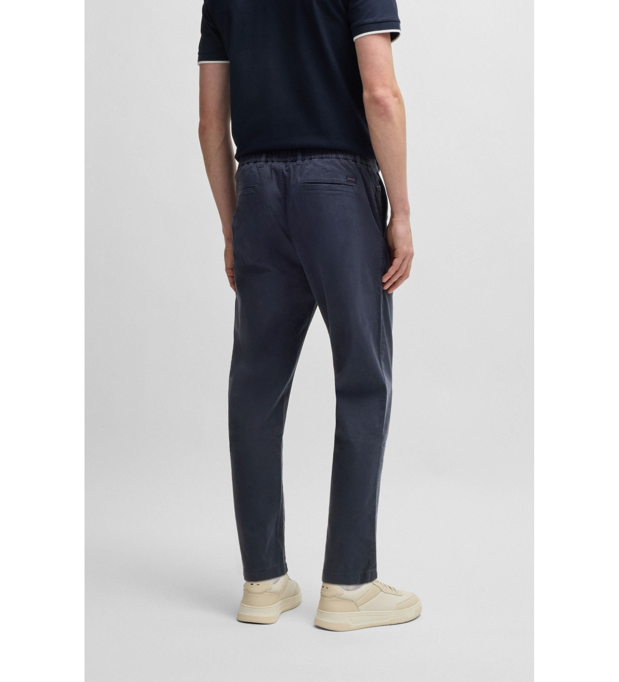 BOSS Pantalon chino fuselé marine BOSS Pantalon chino fuselé marine