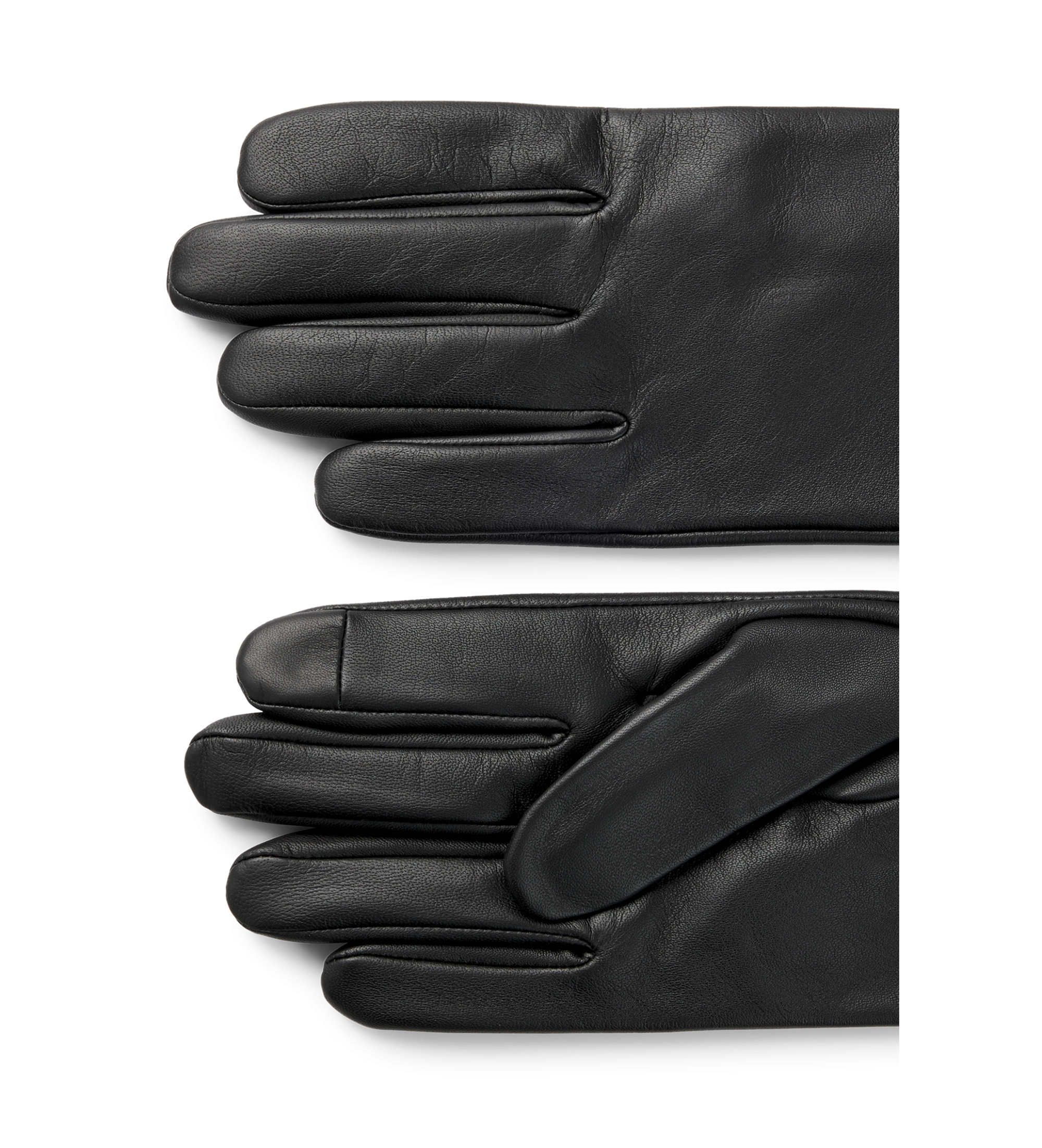 BOSS Grawerowane rękawiczki czarne BOSS Grawerowane rękawiczki czarne