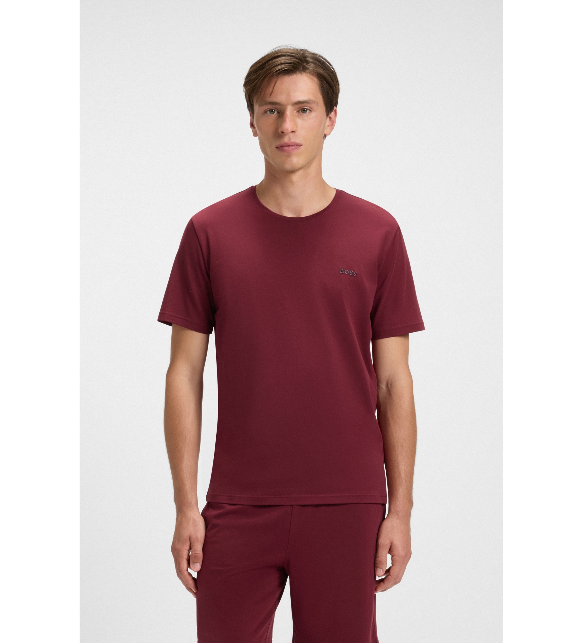 BOSS Mix & Match T-shirt rødbrun BOSS Mix & Match T-shirt rødbrun