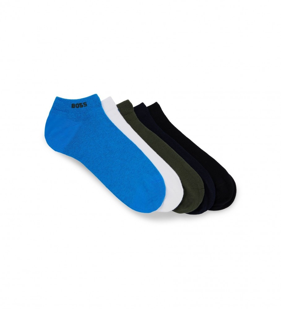 BOSS Pack 5 Pairs of multicoloured ankle socks