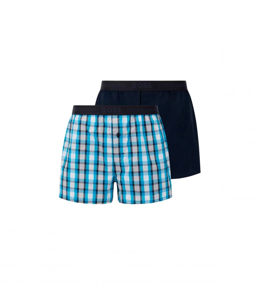 BOSS Pack of 2 boxers EW blue, turquoise