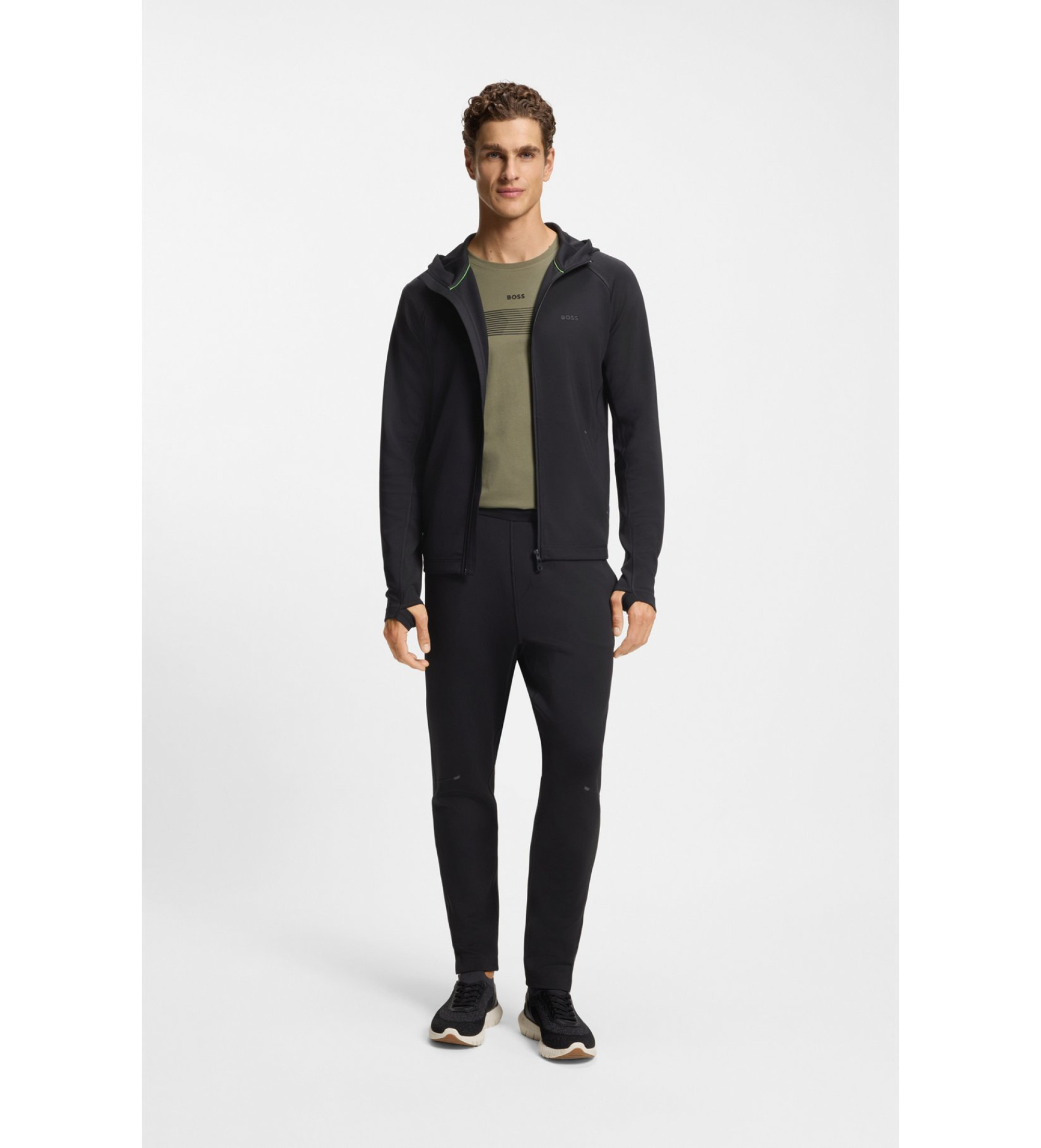 BOSS Calças Hicon Active pretas BOSS Calças Hicon Active pretas