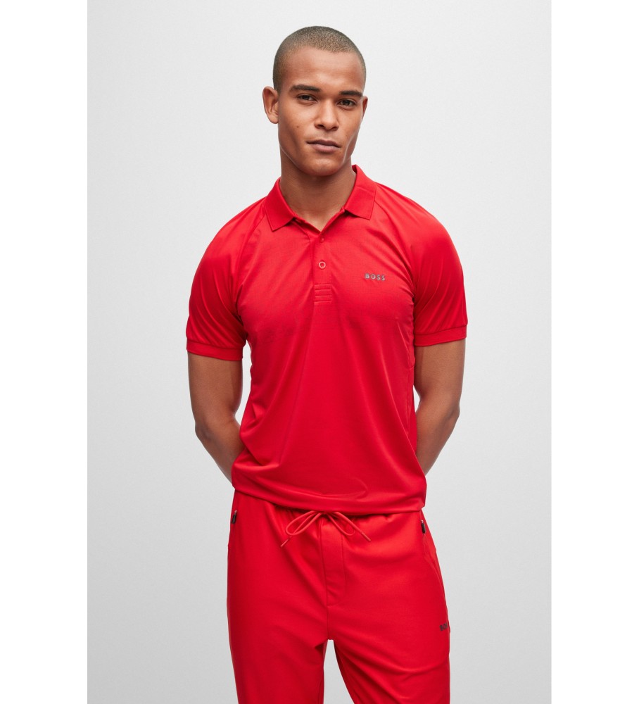 BOSS Polo Pauletech rot BOSS Polo Pauletech rot