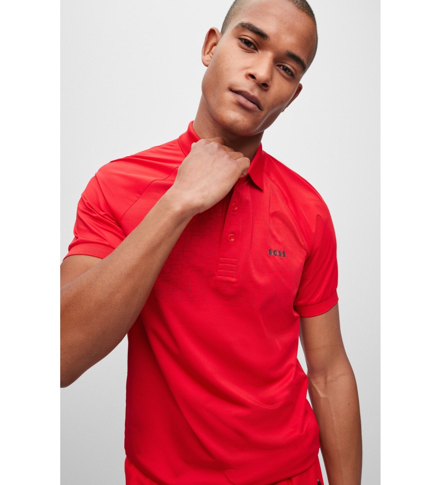 BOSS Polo Pauletech rot BOSS Polo Pauletech rot