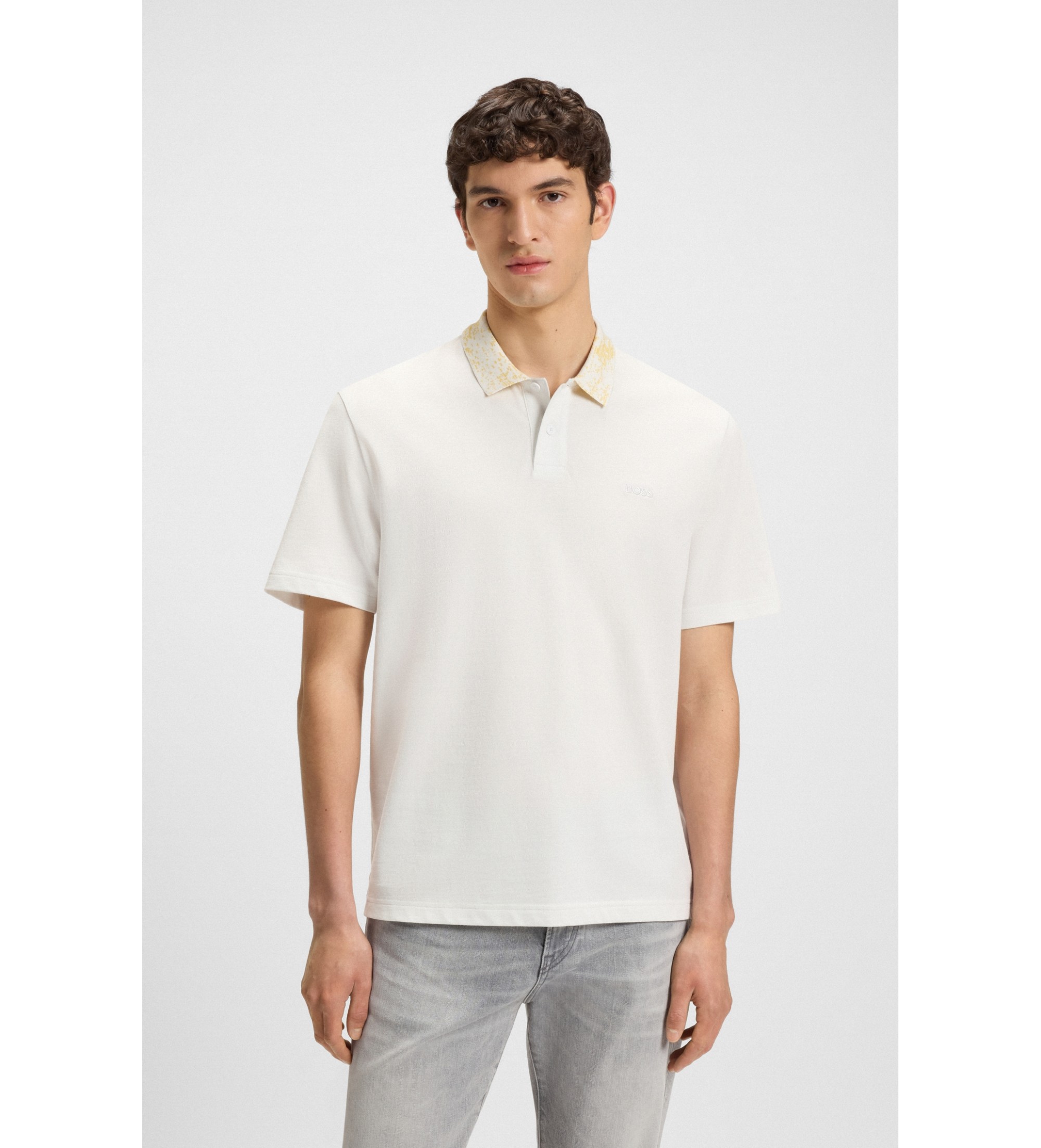 BOSS Polo Tirecollar beige BOSS Polo Tirecollar beige