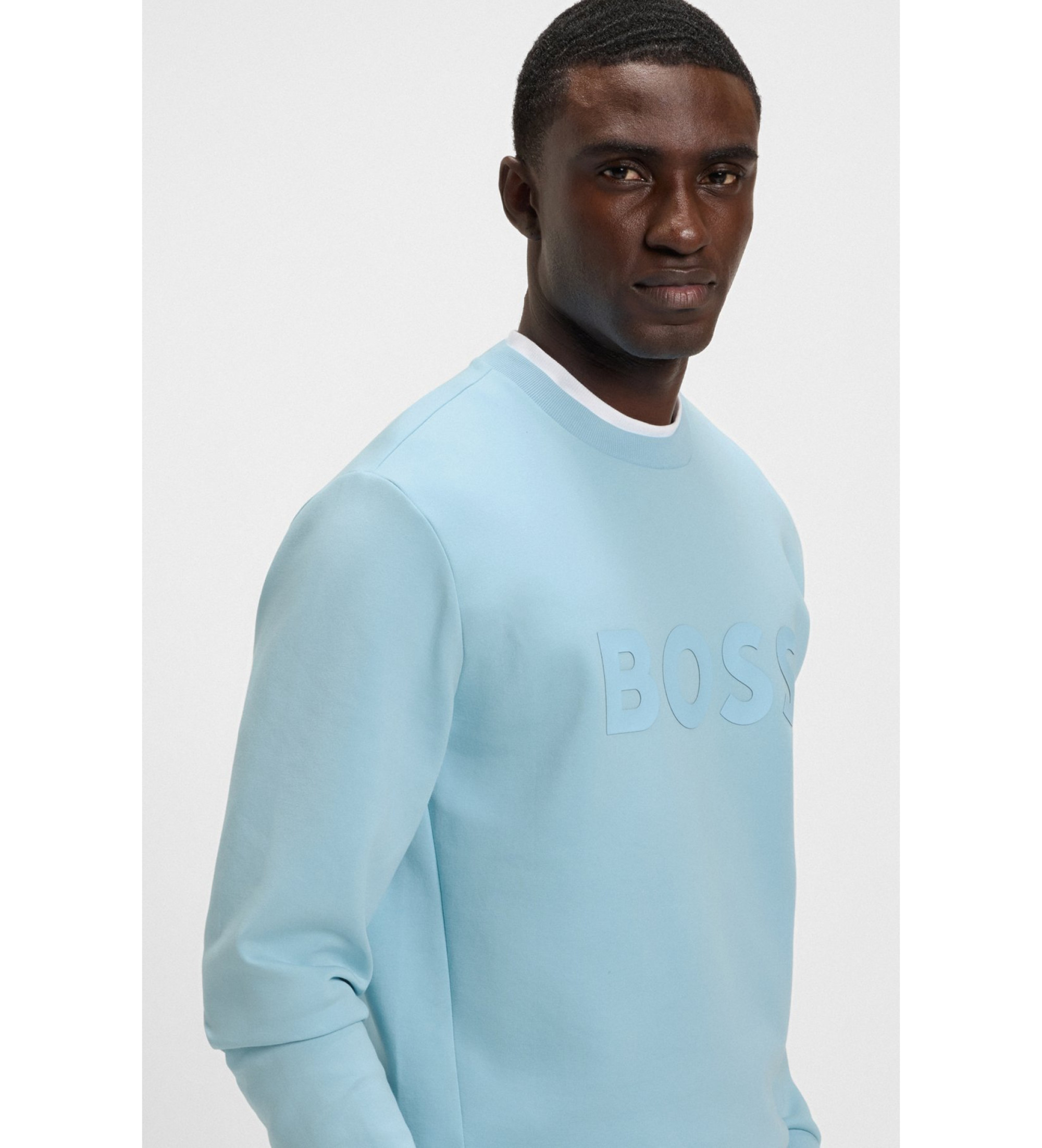 BOSS Sweatshirt Salbo blå  BOSS Sweatshirt Salbo blå