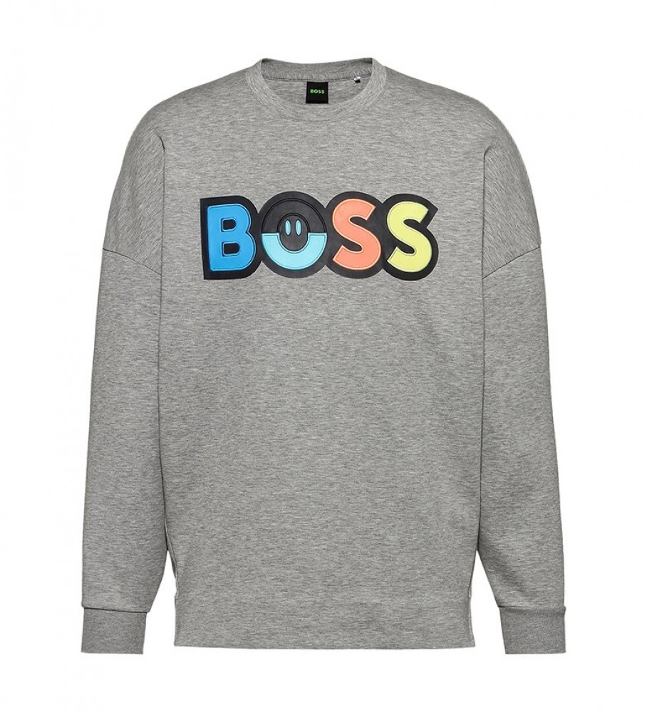 BOSS Salbo Celebration sweatshirt cinza