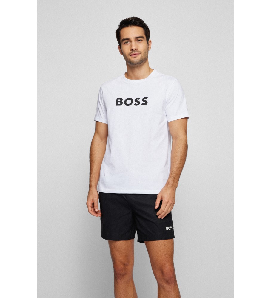 BOSS Relaxed fit T-shirt UPF 50 white
