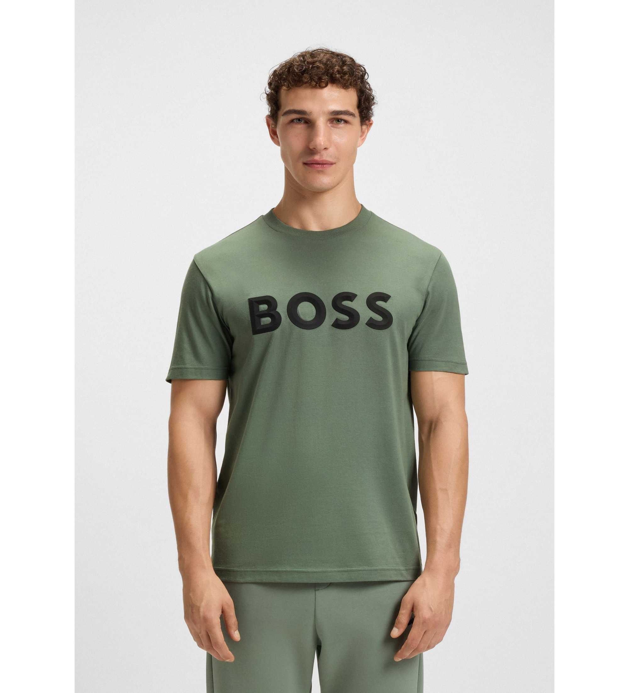 BOSS T-shirt Iconic Zone vert BOSS T-shirt Iconic Zone vert