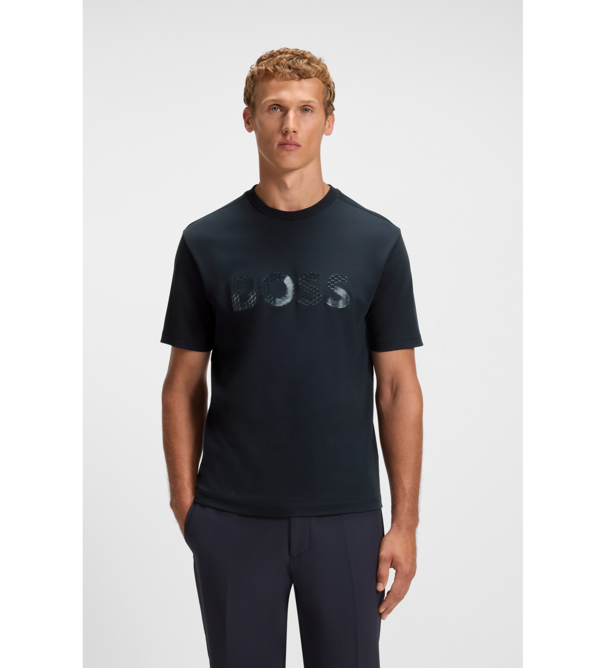 BOSS TS Mirror Iconic T-shirt navy BOSS TS Mirror Iconic T-shirt navy