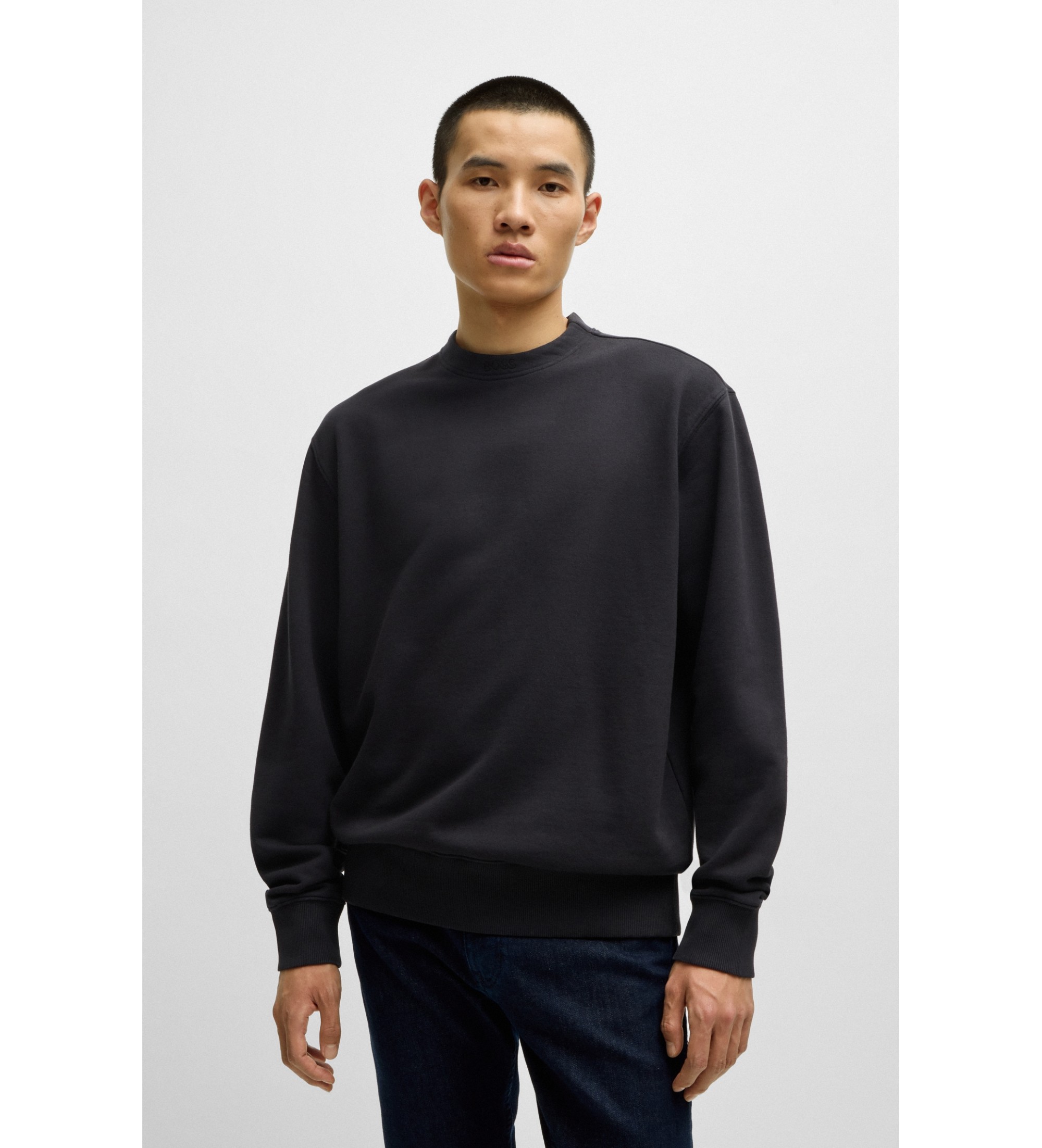 BOSS Sweater Wij zwart BOSS Sweater Wij zwart