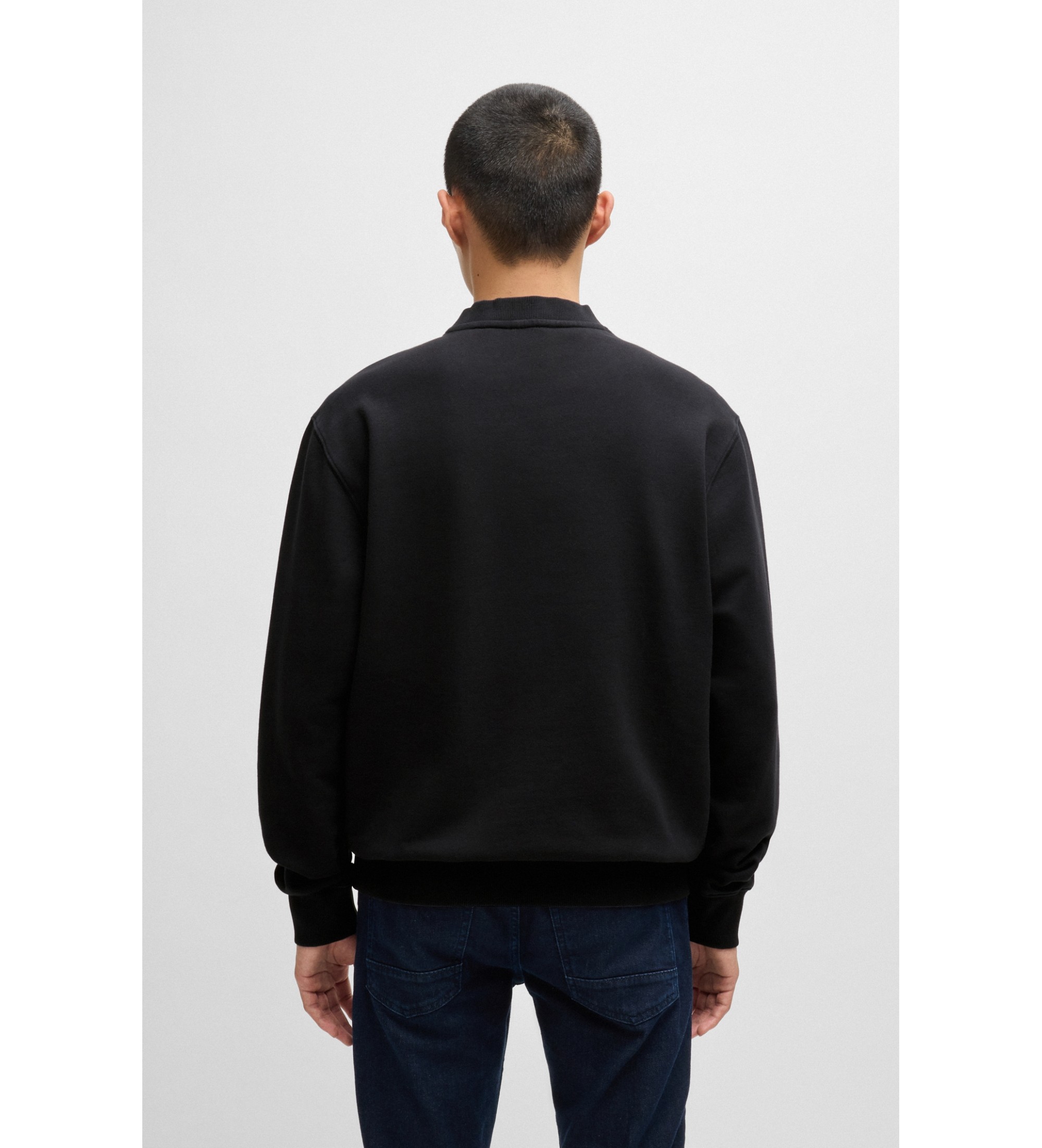 BOSS Sweater Wij zwart BOSS Sweater Wij zwart