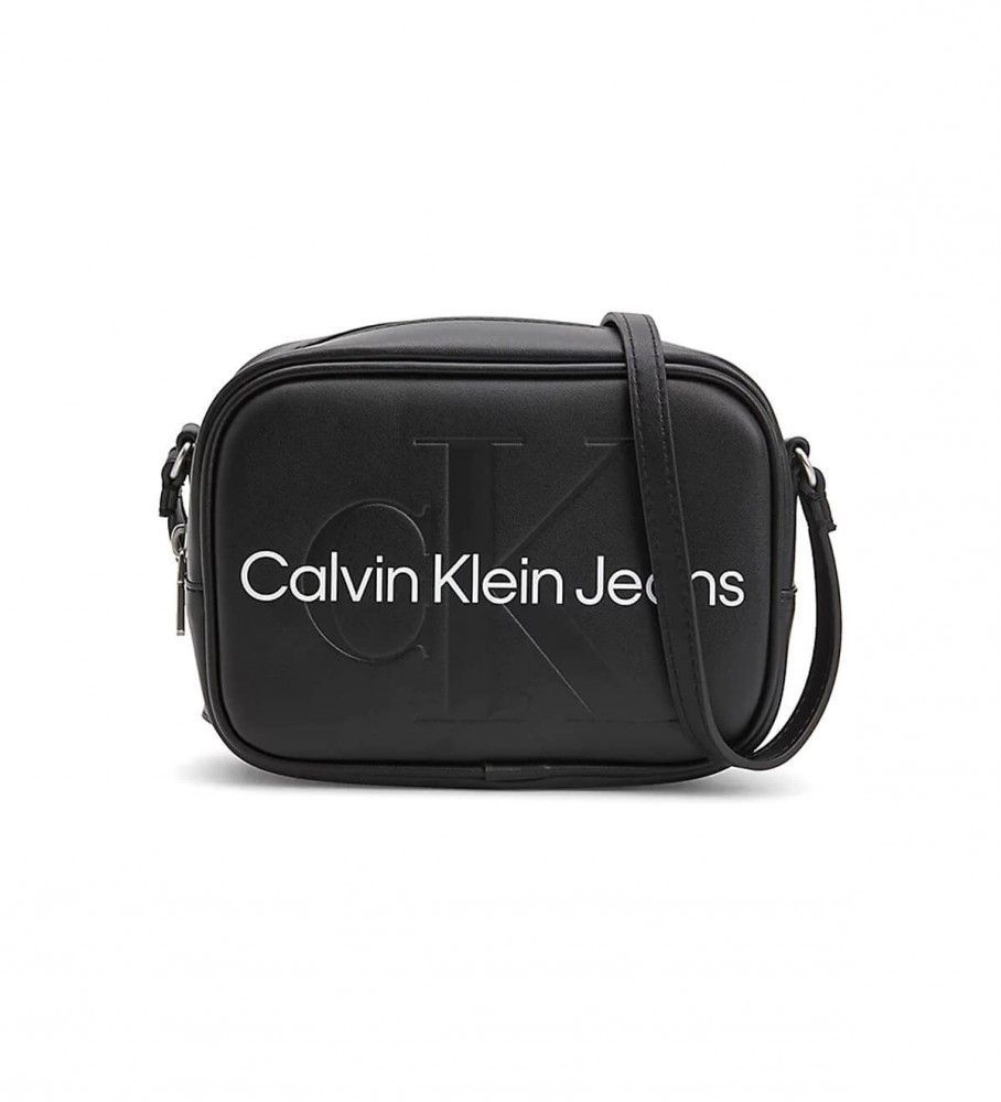 efecto Mancha Manifestación Calvin Klein Jeans Bolso bandolera con logotipo negro - 13x18x7cm- - Tienda  Esdemarca calzado, moda y complementos - zapatos de marca y zapatillas de  marca
