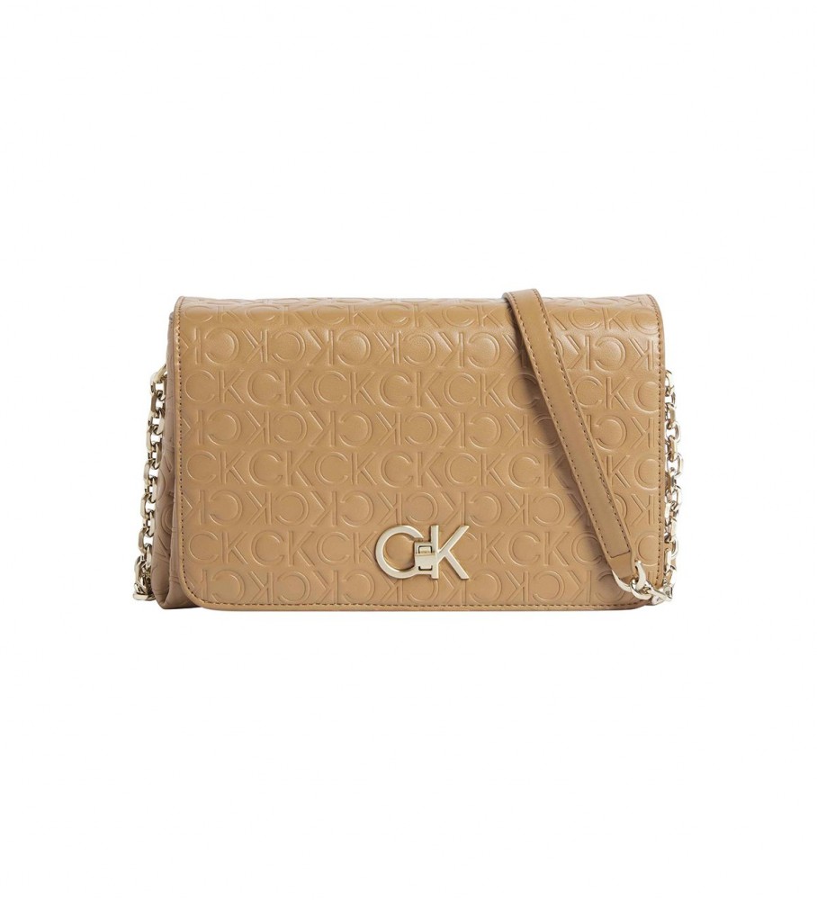 Calvin Klein Embrodery Logo brun taske - Esdemarca butik med fodtøj, mode tilbehør - bedste i sko og designersko