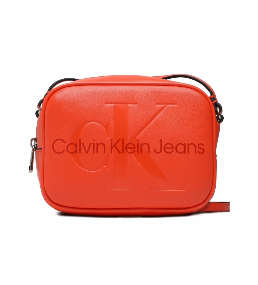 Calvin Klein Jeans Logotipo CK mini saco vermelho