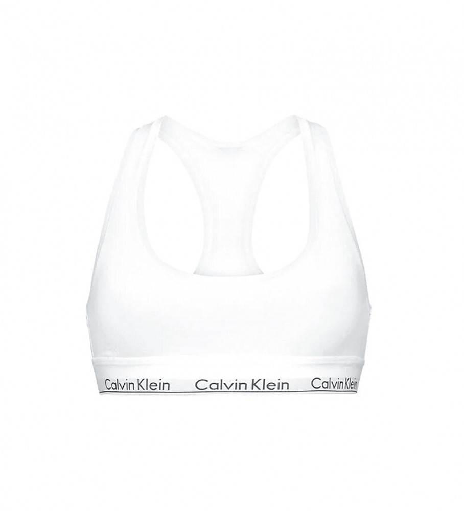 Calvin Klein Soutien de Algodão Moderno Branco