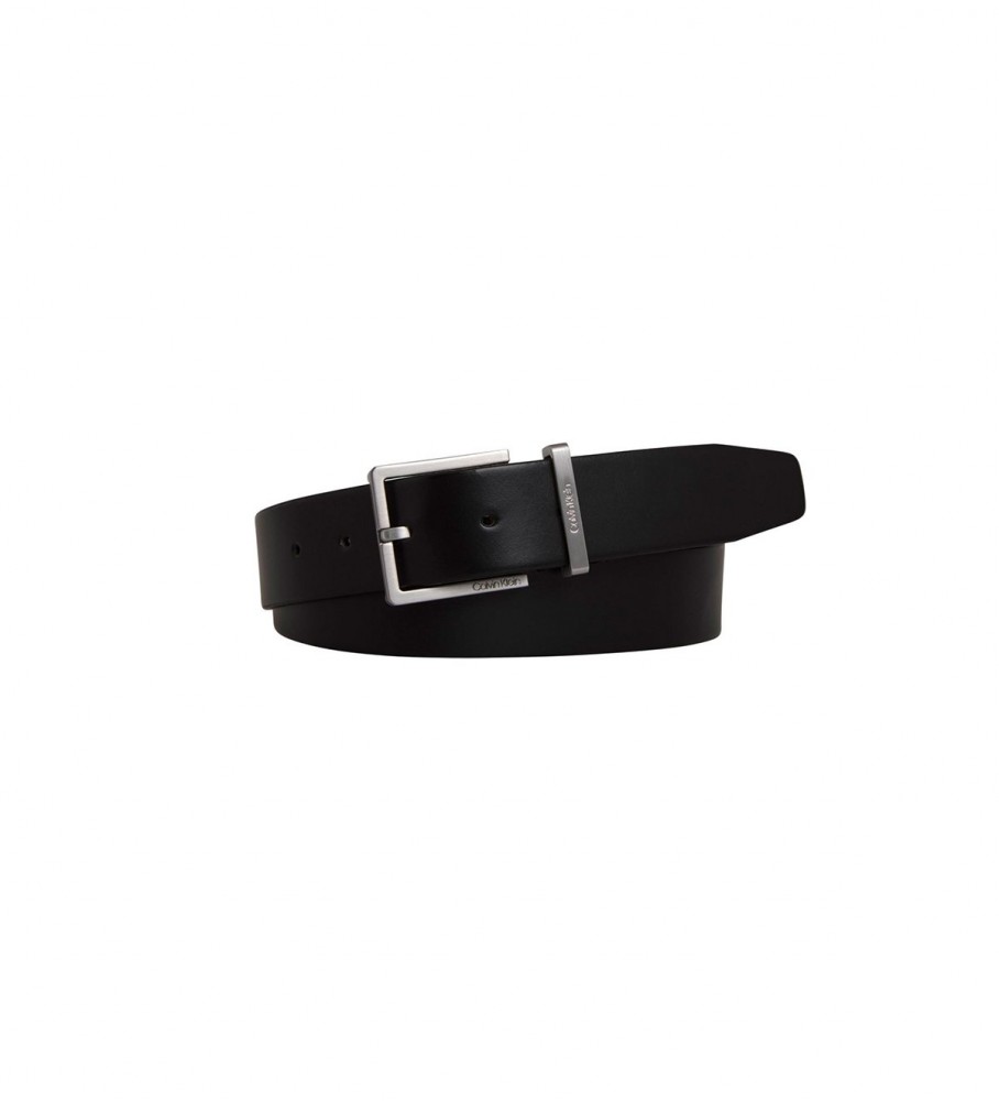 Calvin Klein Cintura in pelle Pelle nera