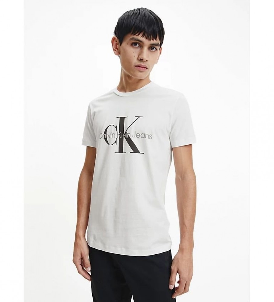 Calvin Klein T-shirt Core Monogram Slim blanc