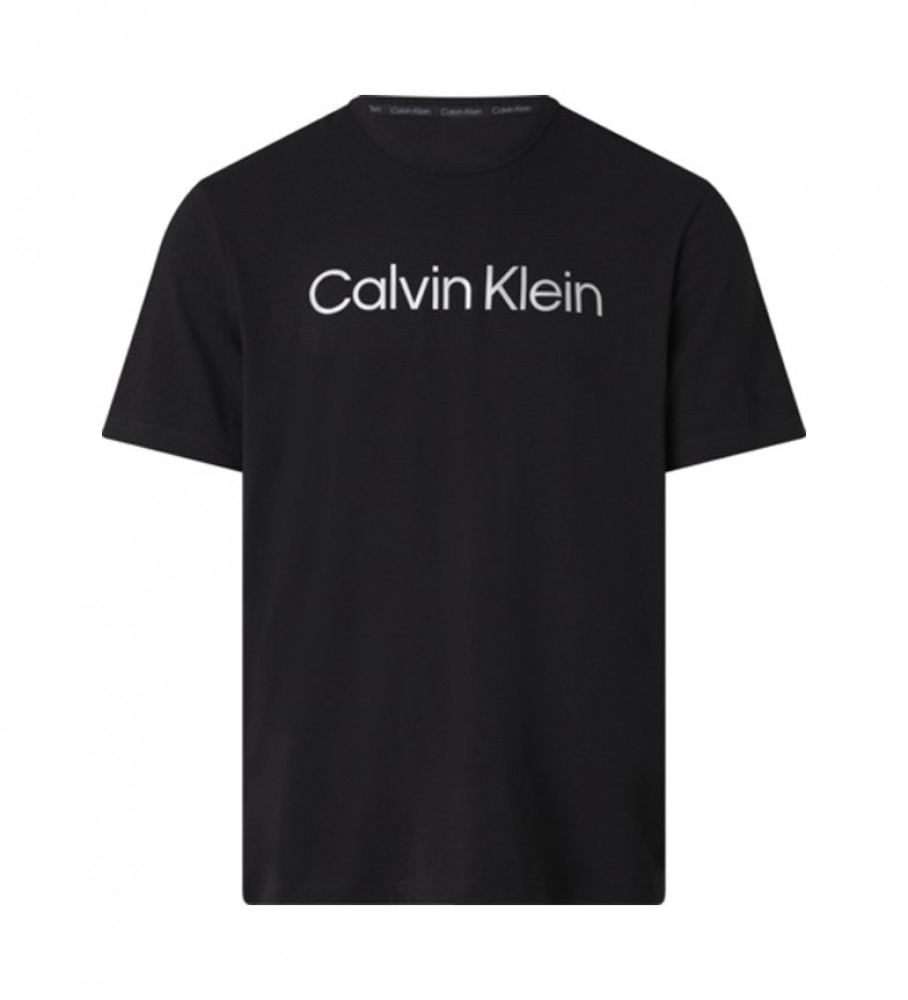 Calvin Klein T-shirt à col ras du cou noir 