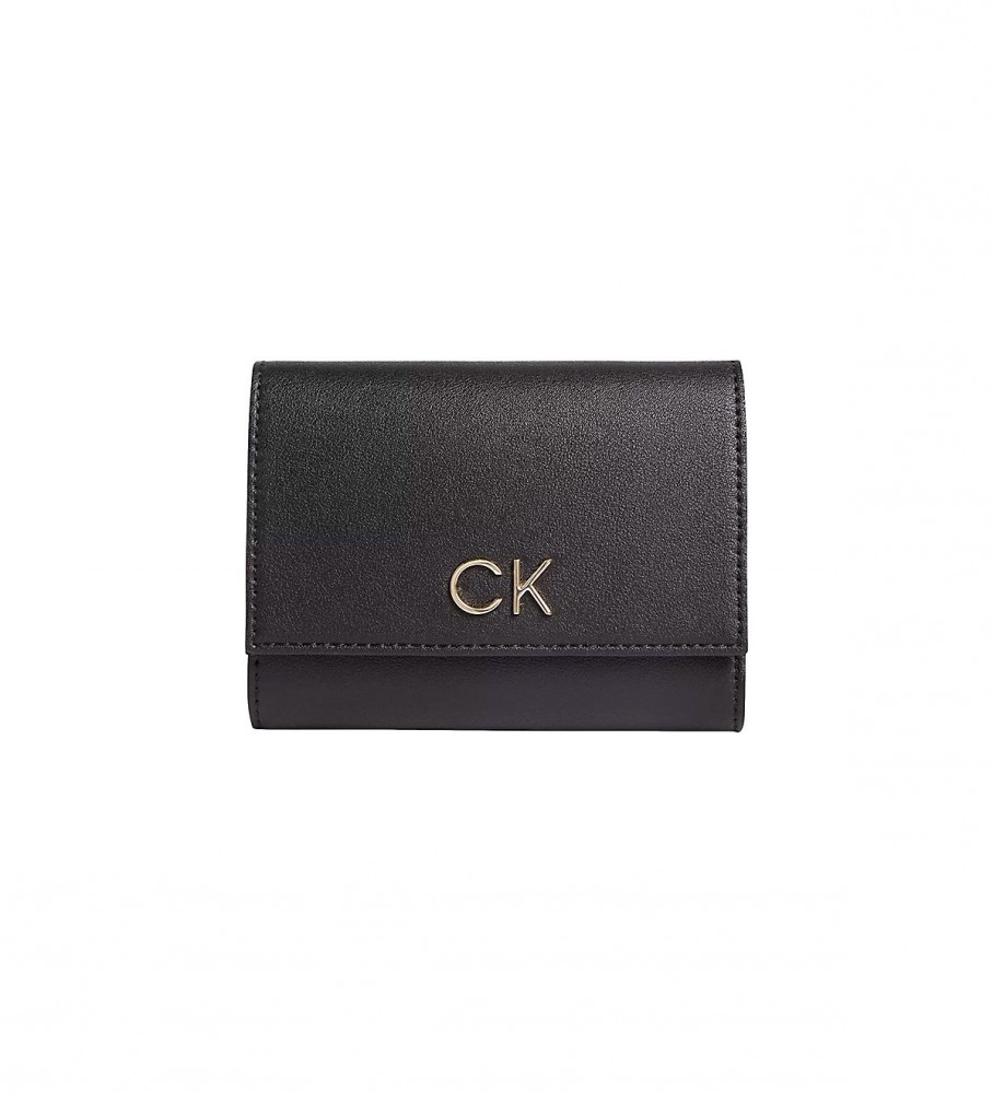 Calvin Klein Triple Fold Wallet black - 13x10x3cm 