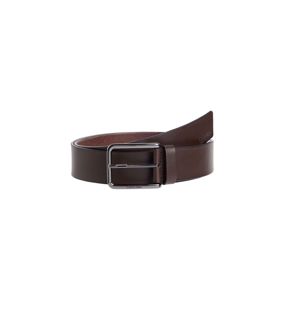 Calvin Klein Leather Belt Warmth brown