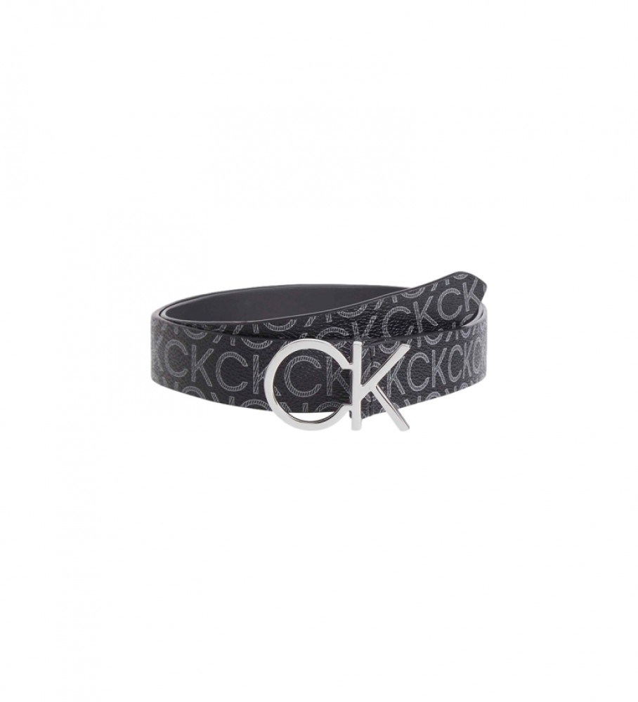Calvin Klein Cintura Re-Lock Logo nera