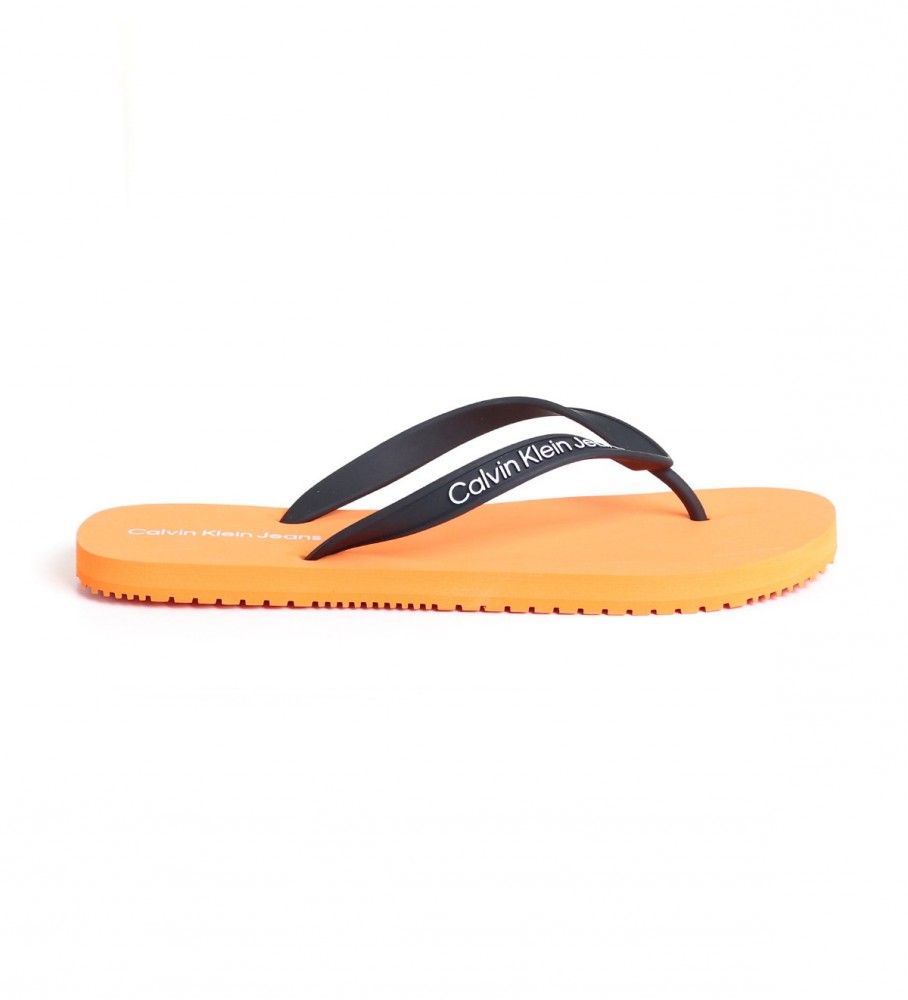 Calvin Klein Flip-flops Swit man preto, laranja