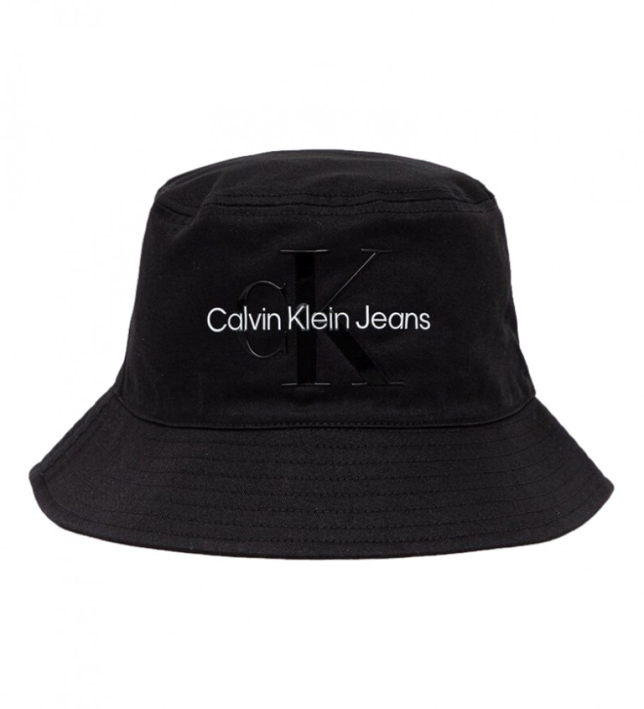 Calvin Klein Jeans Bonnet monogramme CK Jeans noir