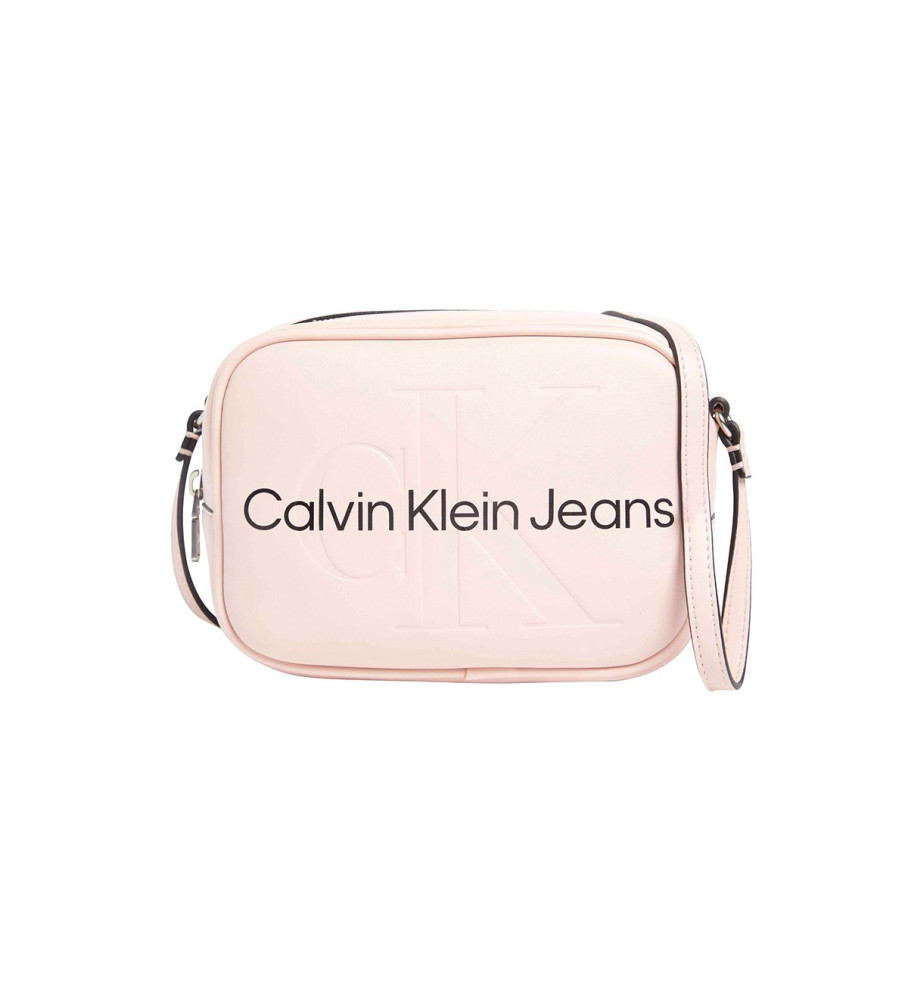 Calvin Klein Jeans Bolsa de ombro com logótipo rosa