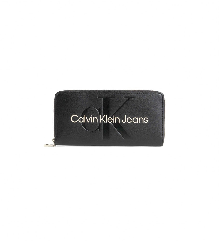 Calvin Klein Jeans Carteira com fecho de correr esculpido