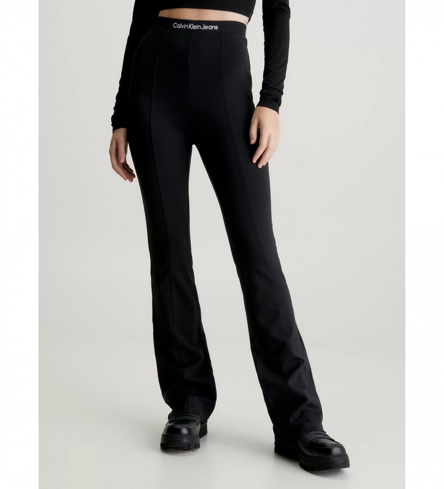 Calvin Klein Jeans Flared leggings milano black - ESD Store
