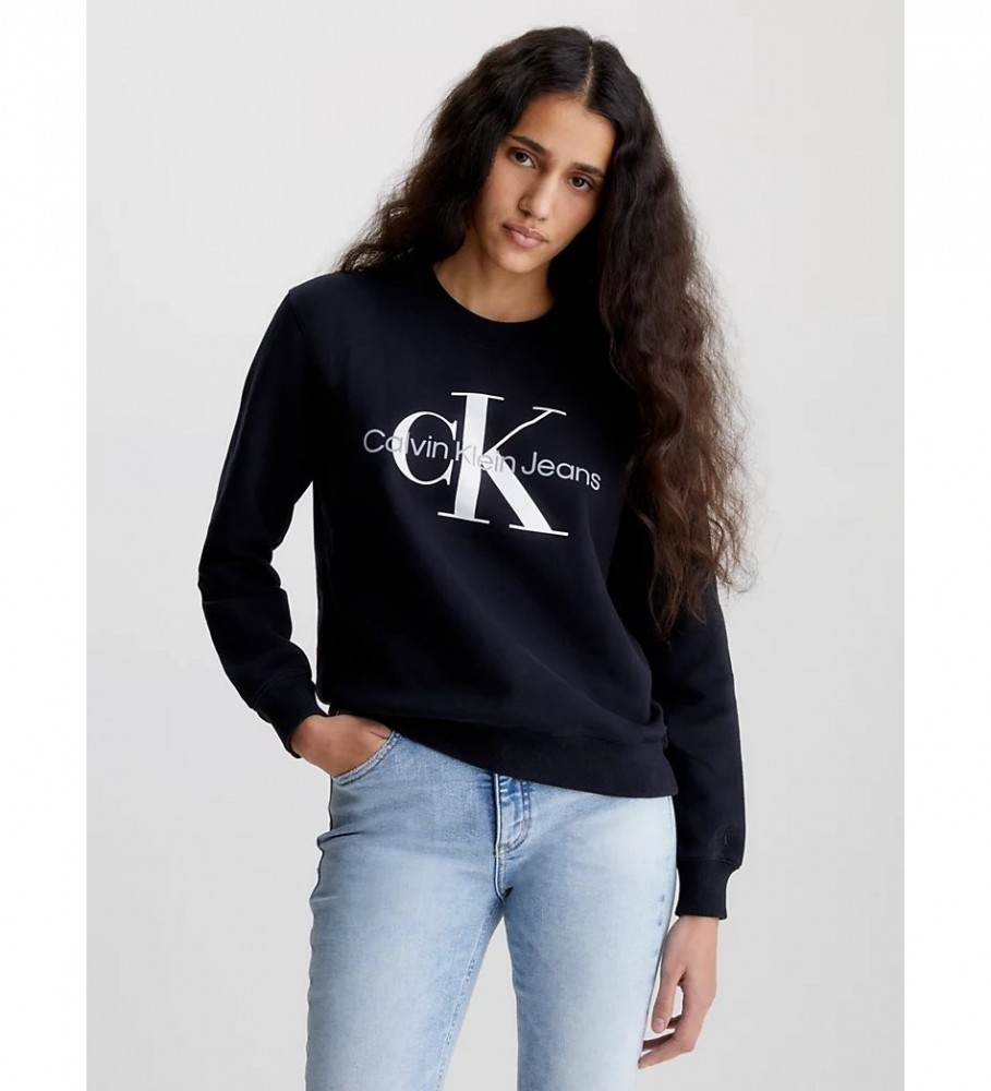 Calvin Klein Jeans Camisola com monograma preta